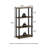 4-Tier 43.3" Corner Shelf, Open Shelves for Display and Storage-434006501