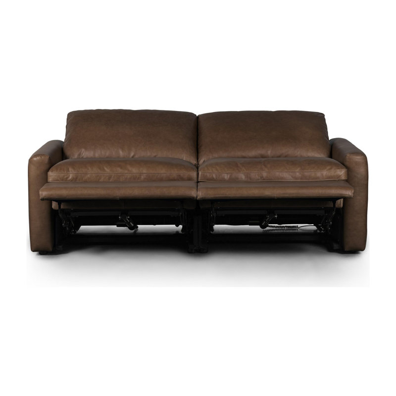 Tillery 78" Upholstered Power Reclining Loveseat, Nomad Snow Crypton Performance Weave