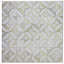 3" x 3" Marble Grid Mosaic Tile-48685844