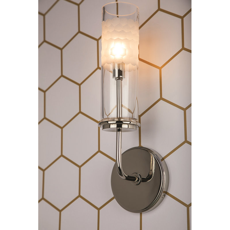 Wentworth 1 - Light Armed Sconce, Polished Nickel