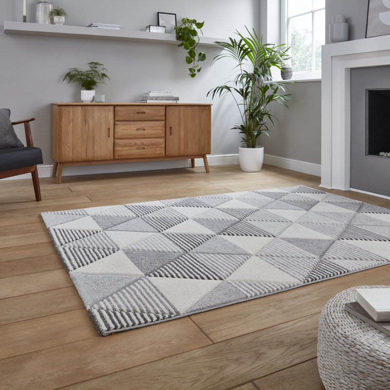 Stanway area rug Machine Woven Rectangle Grey/Beige, Rectangle 120 x 170cm