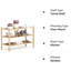 Range-chaussures pour le vestibule - Organisateur de chaussures long et robuste pour garde-robe, étagère à chaussures en métal à 3 niveaux et peu encombrante pouvant accueillir jusqu'à 24 paires, pour le garage et le couloir, brun