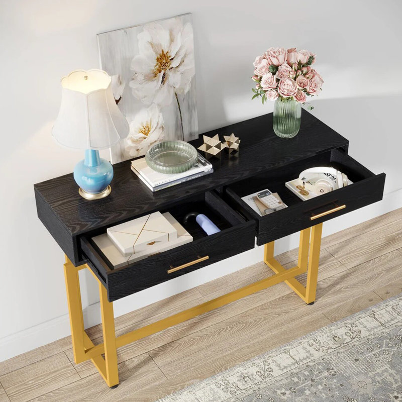 Console de style industriel simple et moderne, H 31,5 po x l 39,4 po x P 11,8 po