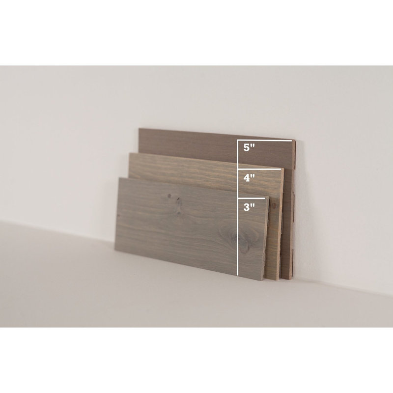 Planches murales en bois récupéré Timberchic River - Application simple de revêtement mural auto-adhésif pour le bricolage - Décoration murale moderne et haut de gamme, 5 po de largeur