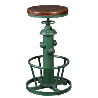 Tabouret de bar de cuisine antique et industriel
