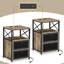 Ensemble de table de chevet avec station de charge, tables d'appoint avec tiroirs de rangement et ports USB et alimentation-1805702396