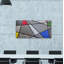 Anginette Mosaic Colour Grid Periphery by Eddie Bruckner - Wrapped Canvas Painting