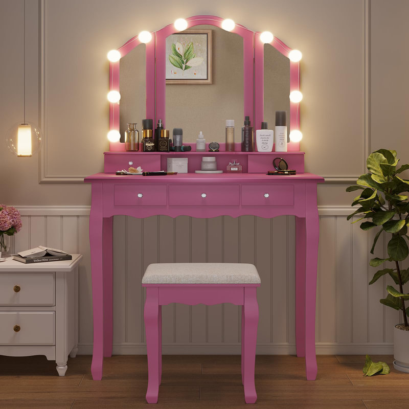 Miroir de salle de bain Antimony, Rose