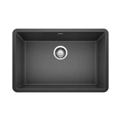 Precis Silgranit 27" Single Bowl Undermount Kitchen Sink - Anthracite