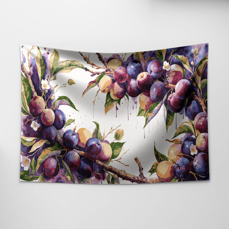 Tapisserie murale Fruit Wild Plum, 88 po x 104 po