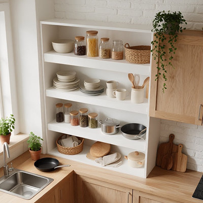 Ensemble de 5 tablettes de protection en PVC imperméables de 0,31 po d'épaisseur pour ranger le garde-manger, les tablettes de placard et l'organisation de la cuisine