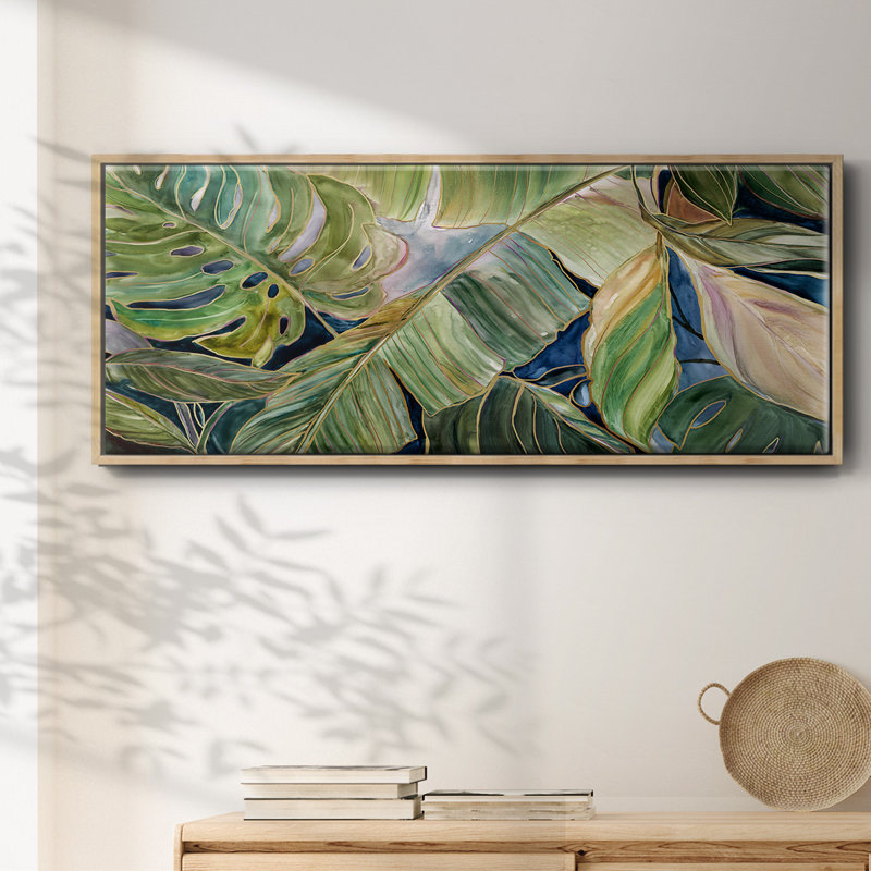 Sun Tipped Tropicals - Toile encadrée, H 20 po x l 50 po
