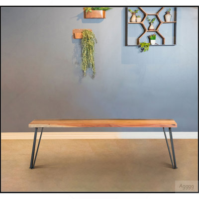Zora Natural Acacia Dining Bench