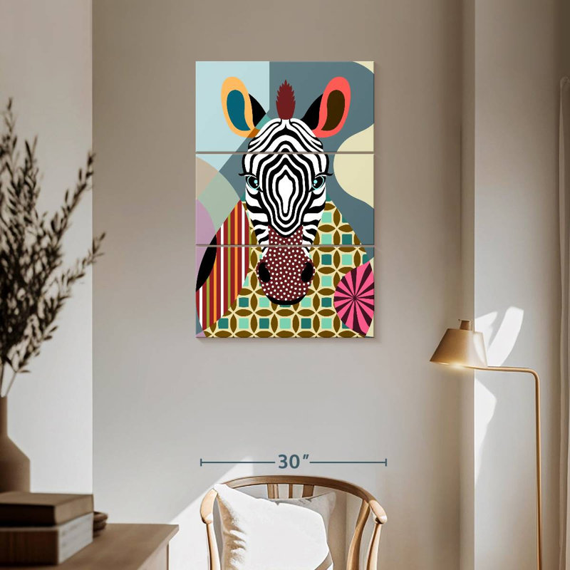Brampt Spectrum Zebra, 57" H x 36" W