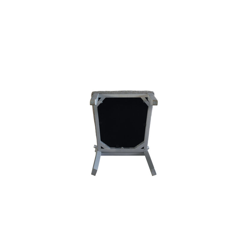 Paire de chaises à finition gris perle 2 unités - luxueuses et élégantes avec 2 chaises en tissu d'ameublement
