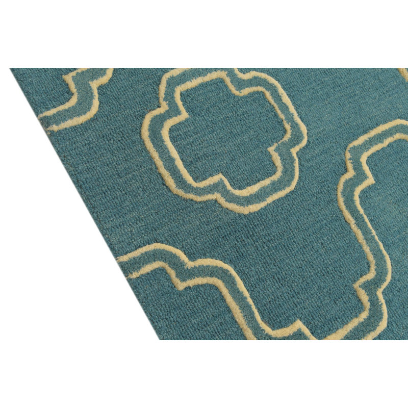 Tapis bleu sarcelle 5 x 8