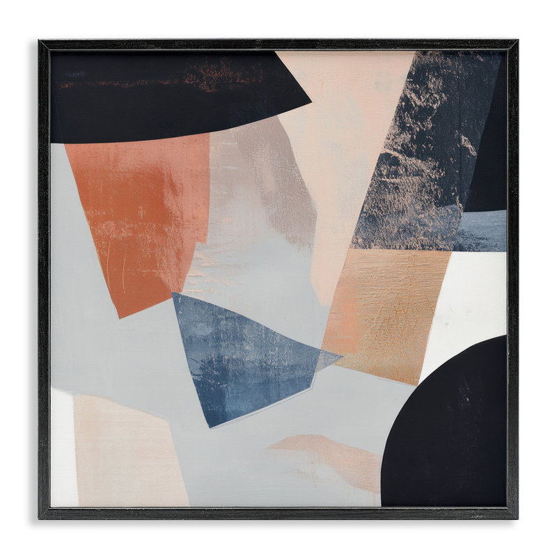 «Neutral Fragmented Visions», estampe numérique, conception de Mona Grace, Giclée encadrée noir minuit, H 12 po x l 12 po