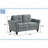 Velvet 2-Seat Sofa-1504074933