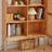 Solid Red Oak Wood Console Cabinet