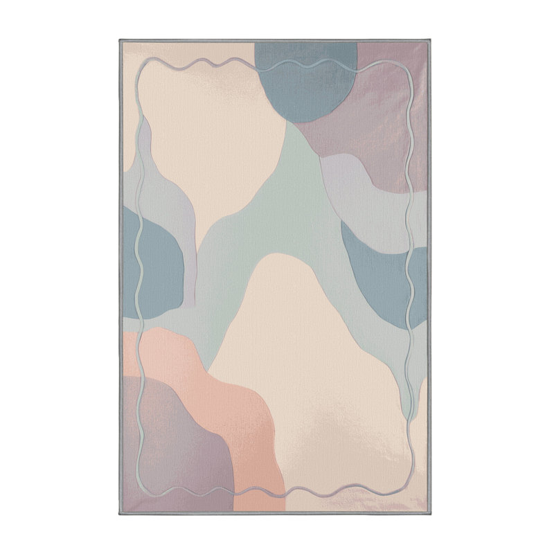 Gentle Shimmer Rug, Rectangle 4' x 6'