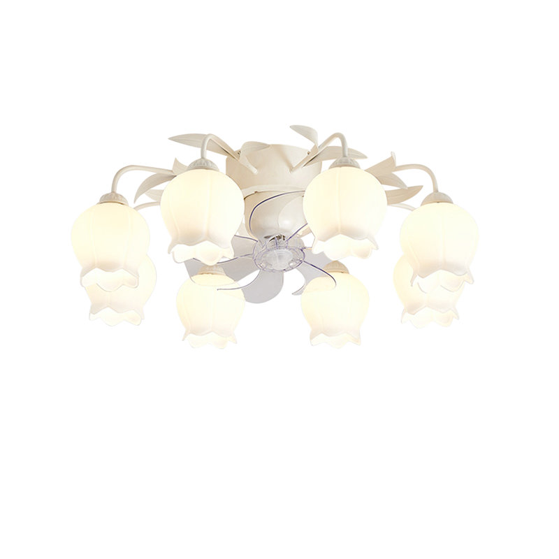 Ventilateur de plafond 16,7 po Kammron, Blanc