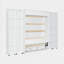 Grand lit escamotable avec tablettes de rangement-1014714623