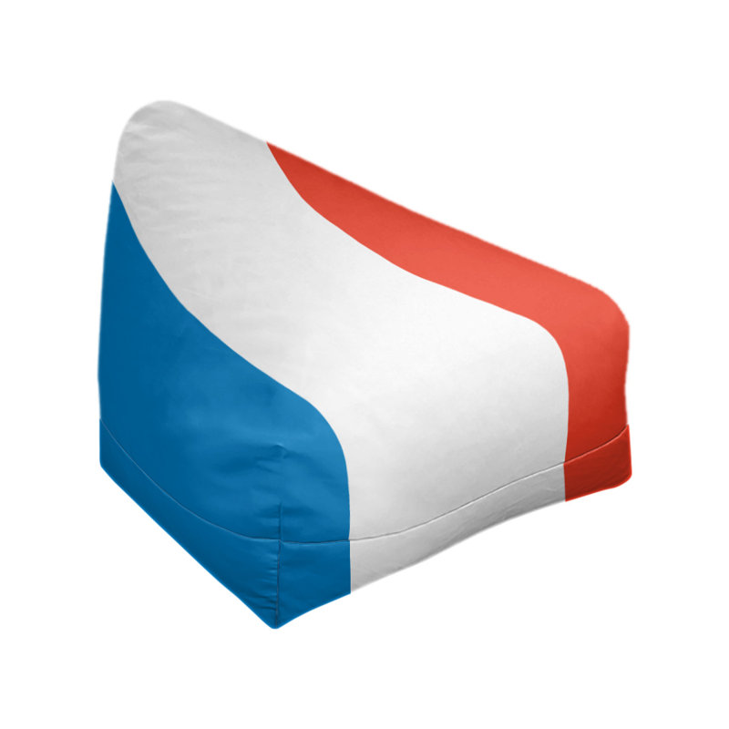 Fauteuil à billes Washington, Bleu basketball / blanc / basketball, 27 po x 27 po x 30 po