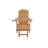 Lounge Chair Teak Wood Color, Suitable For All Seasons: Outdoor Lounge Chair, Made Of Sturdy HIPS Material, Equipped With 304 Stainless Steel Accessories.-1658194205