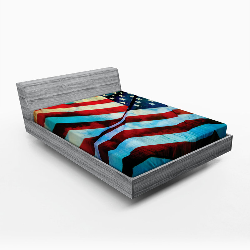 Microfiber Striped Fitted Sheet, Full Fitted Sheet