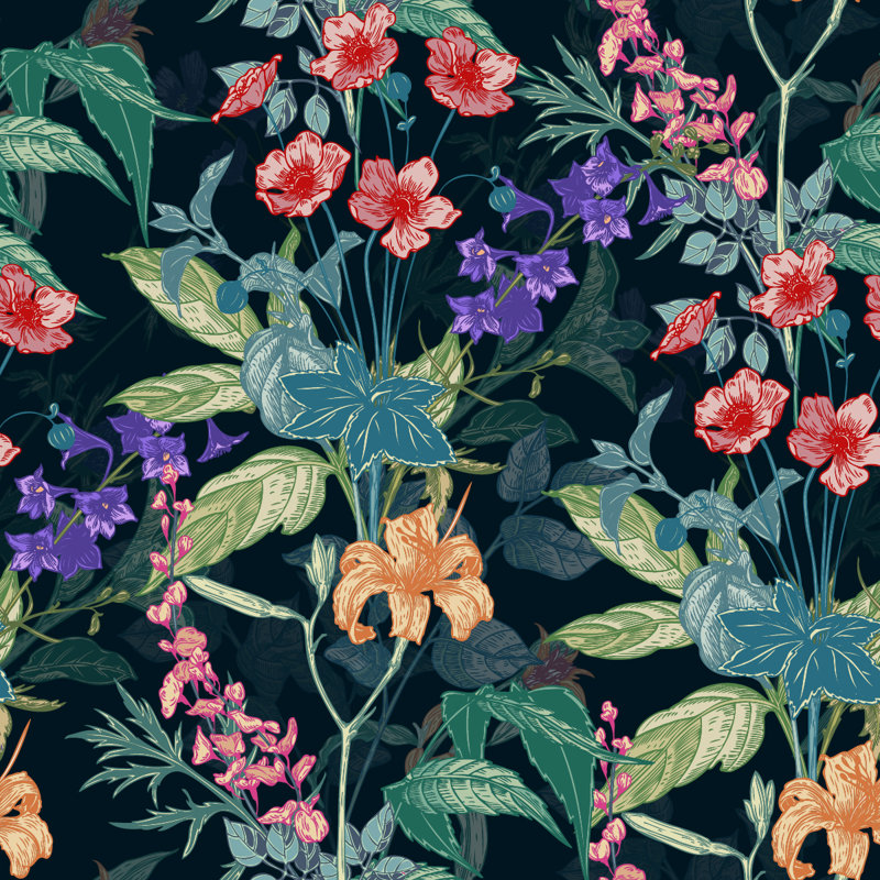 Peel & Stick Wall Mural, 10.42' W x 10.42' L