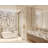 Tinian Thermostatic Shower System with Split Control Panel with 12-inch shower head, Handheld Shower in Brushed Gold-87378113