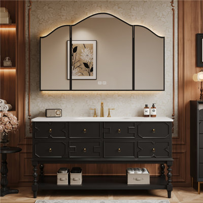Armoire de salle de bain moderne de style américain.