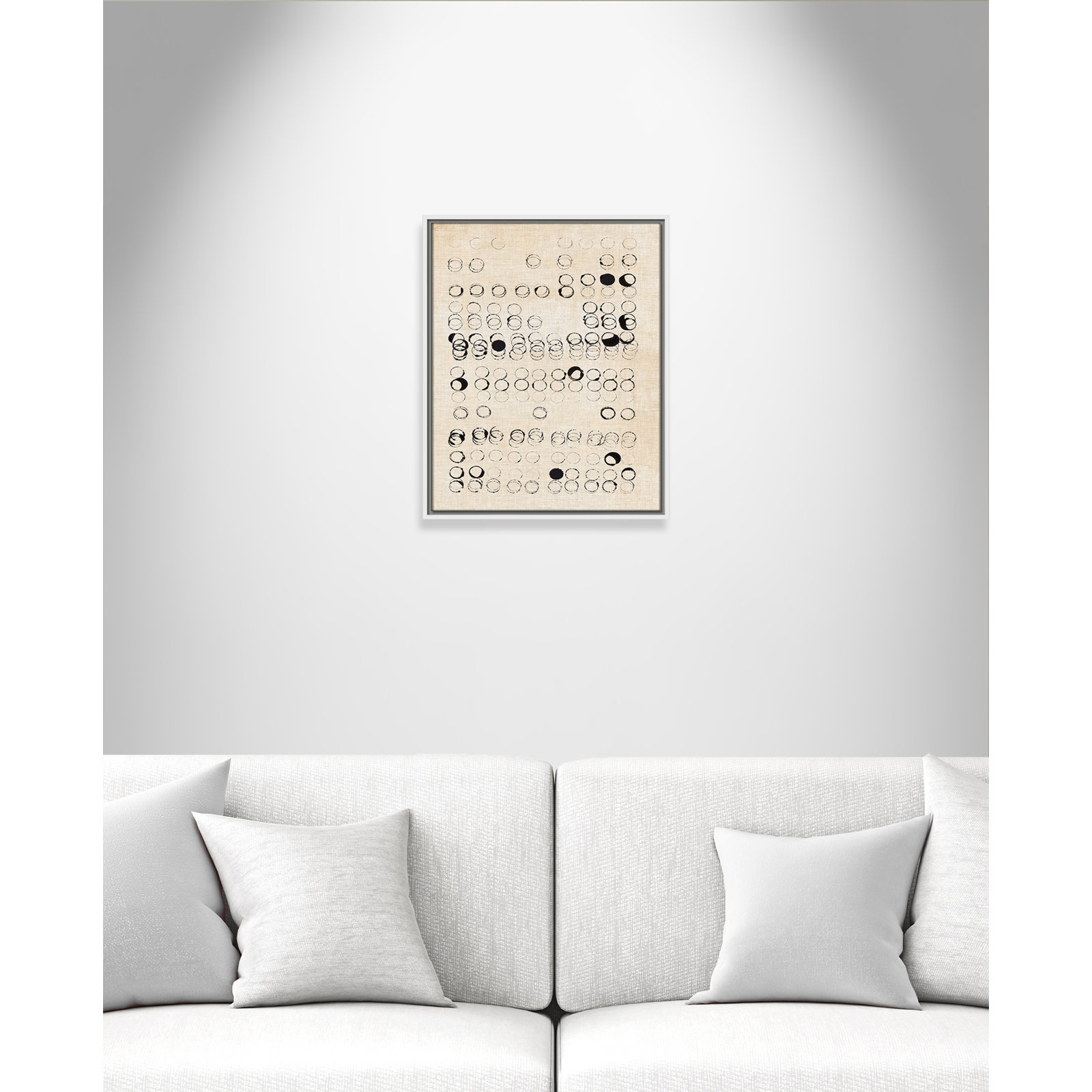 Dots and Dots Print by , 21.5" H x 17.5" W, White