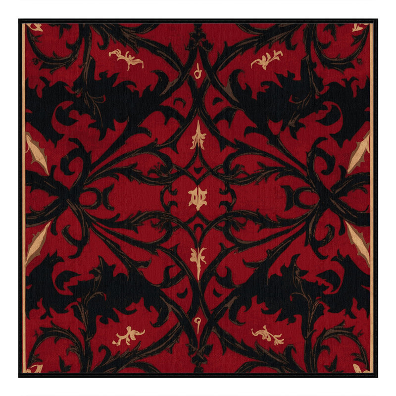 Tapis Baroque Halo, Carré 7 pi