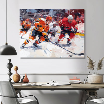 Hockey Players During Playoffs I  Sport Hockey Wall Art Print