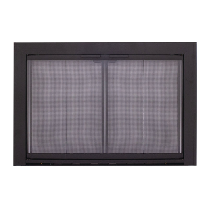 Portes de foyer pliantes en aluminium Kirsty, H 31,5 po x l 40 po x P 1 po