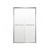 44-48"x76" Aluminum Frame Double Sliding Shower Door,Bypass Bathroom Sliding Door with Premium 1/4" (6mm) Clear Tempered Glass, Chrome Hardware Sliding Glass Shower Enclosure,Chrome Finished-122517056
