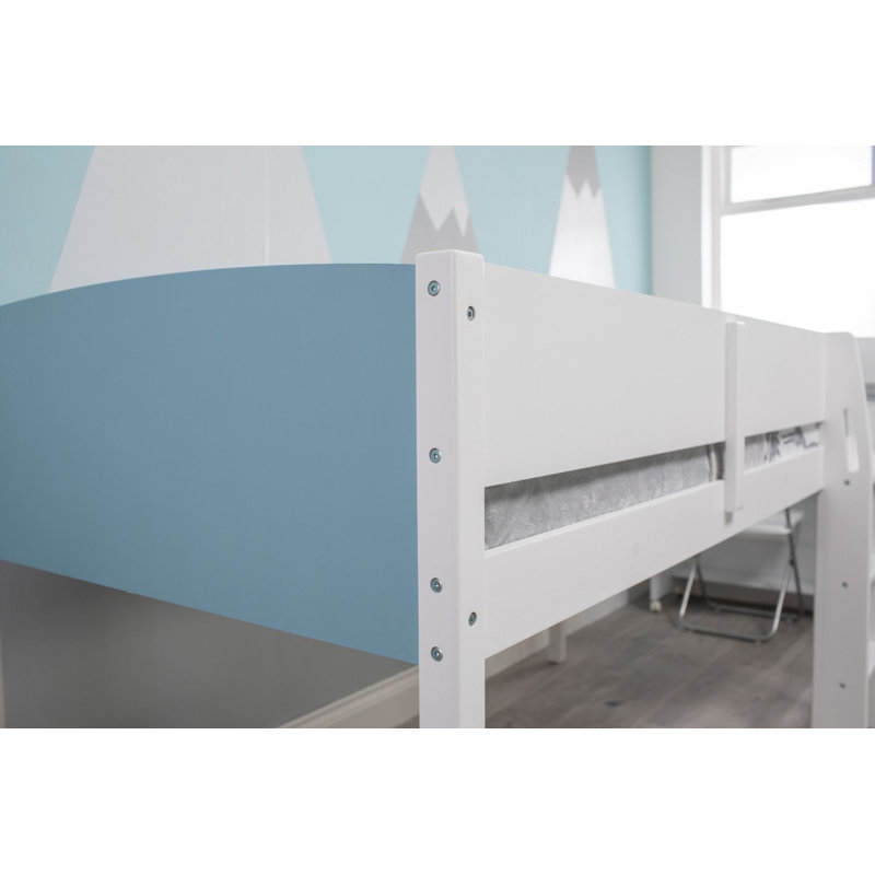Bergenfield 90 X 190cm Mid Sleepers, White/Blue