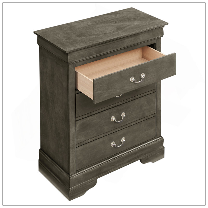 Coffre de rangement gris élégant