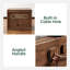 Table de chevet en bois massif 22,8 po l 22,8 po avec 2 tiroirs MCM-701571243-701571240-688129608