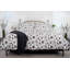 Literie 3 pièces Southshore Fine Linens Grand Symphony Grey King/California King, en satin de coton 300 fils, motif floral, comprenant 1 housse de couette et 2 taies d'oreiller King-1237763382-1237725502