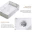 Lavabo vasque de salle de bain ovale en marbre noir et blanc 20 po x 14 po