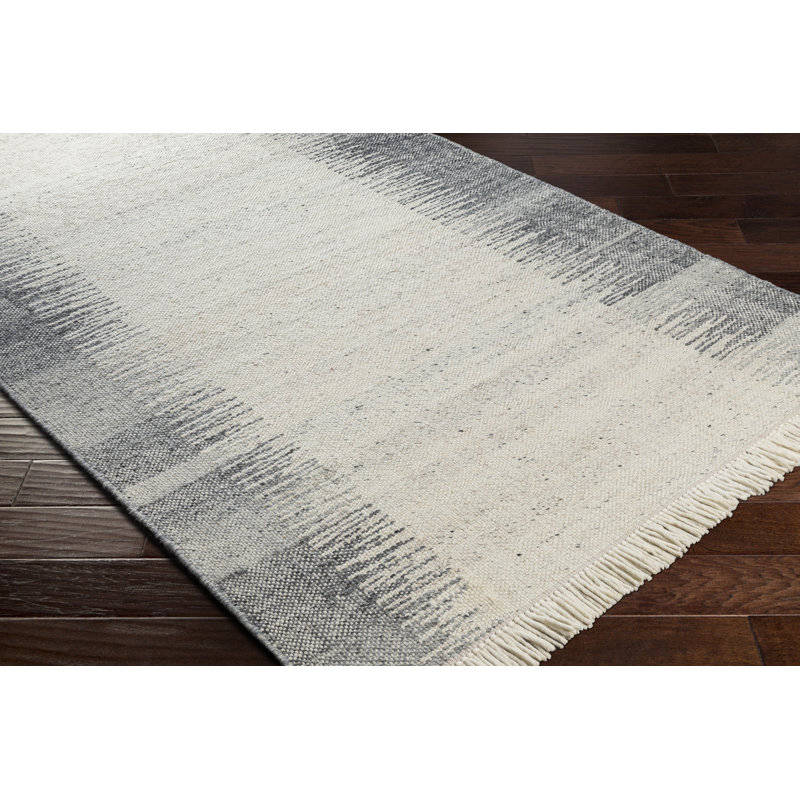 Tapis beige / gris en laine Tracey, Rectangle 2 pi x 3 pi