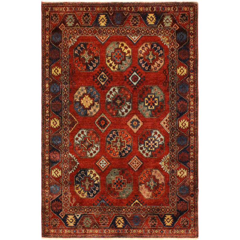 Aarav One-of-a-Kind 4'10" x 6'4" 1960s Area Rug in Rust