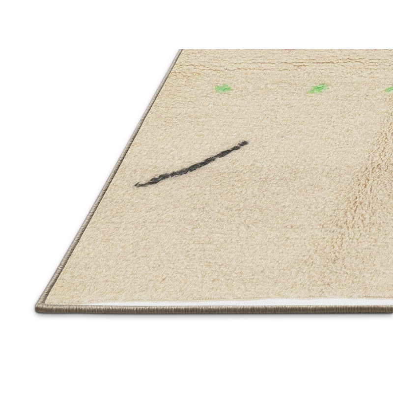 Abstract Indoor Rug, Rectangle 5' x 7'