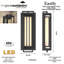 Eastly 1 - Light LED Outdoor Sconce-559370345-559370346