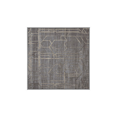 Machine Washable Gray Area Rug