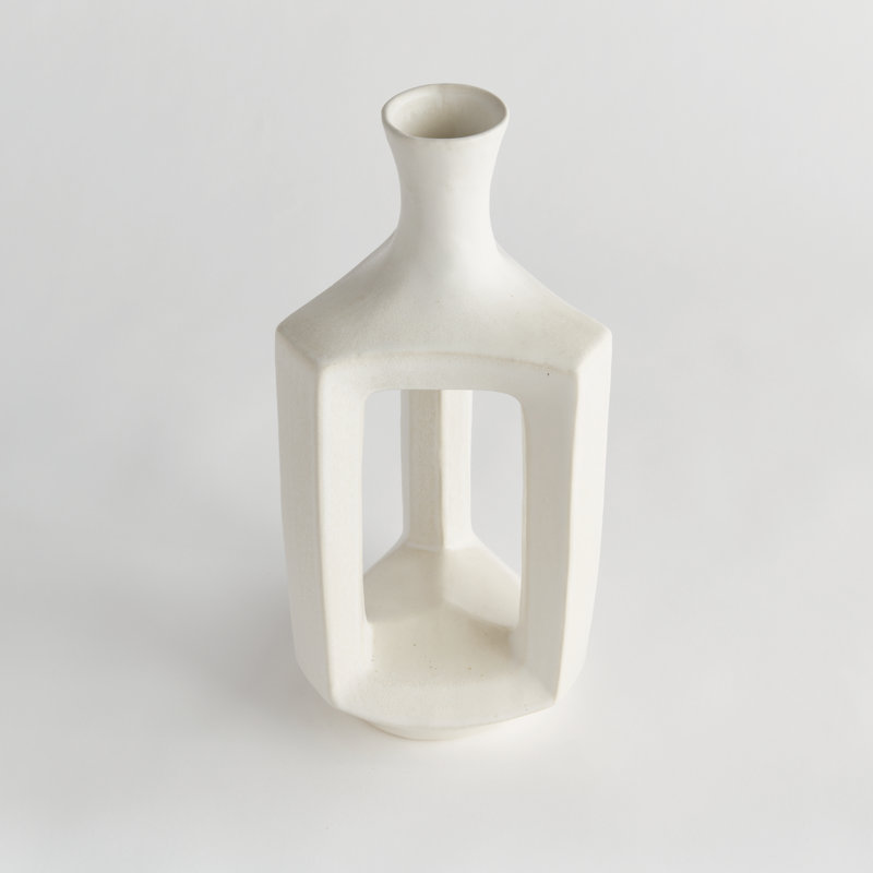 Sonya Handmade Clay Table Vase, 16.5" H x 7.5" W x 6.5" D
