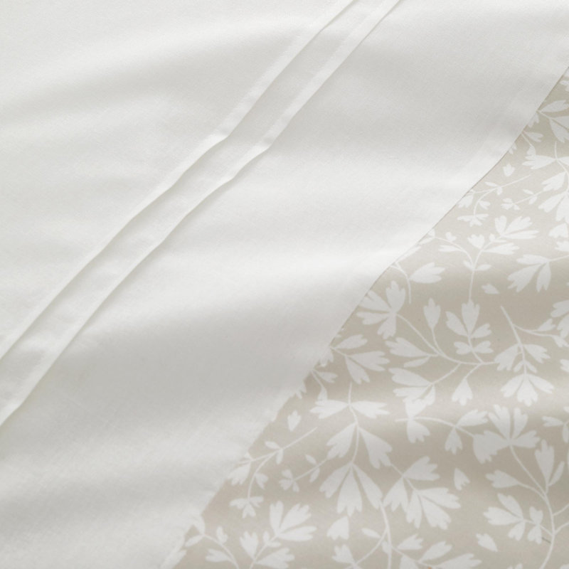 Tess Cotton Blend Floral Duvet Cover Set with Pillowcases, Double Duvet Cover Set + 2 Pillowcases