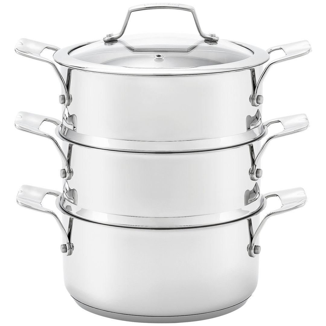 Stellar, 18/10 Stainless Steel 3 Tier Steamer Set
